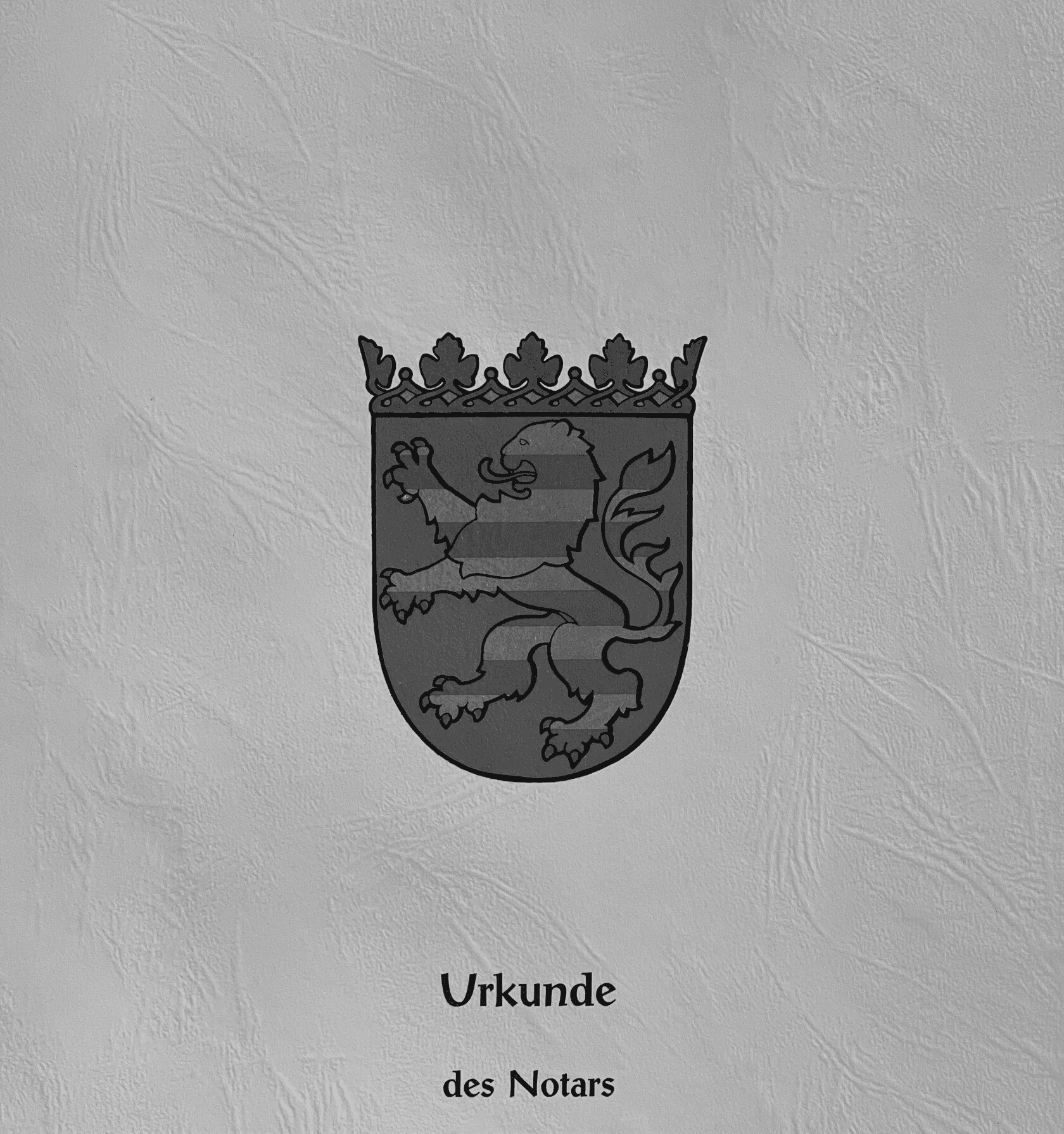 Urkunde des Notars